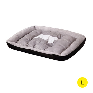 PaWz Pet Bed Dog Beds Bedding Mattress Mat Cushion Soft Pad Pads Mats L Black PaWz